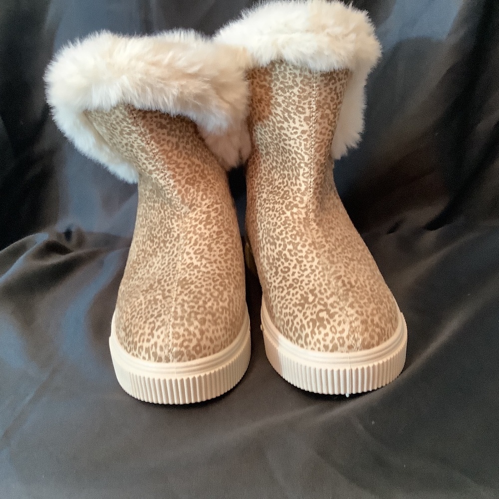 NWOT Journee Sibby faux fur lined leopard print boots platform - Picture 4 of 16